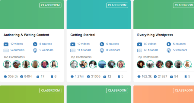 Screenshot of Wealth Affiliate Classrooms