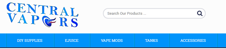 Central Vape Screen Shot for Review Purposes