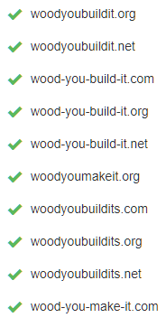 Woodworking domains