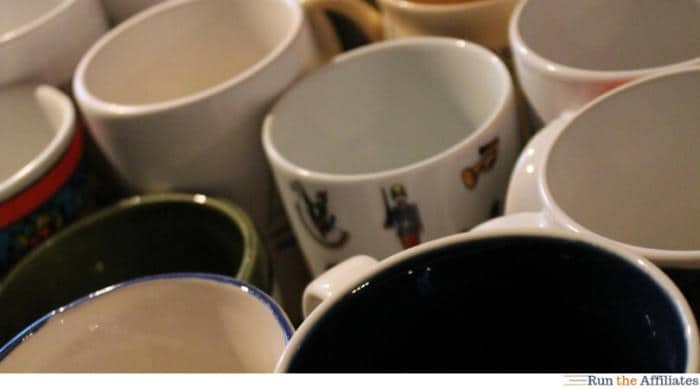 coffee mugs grouped together