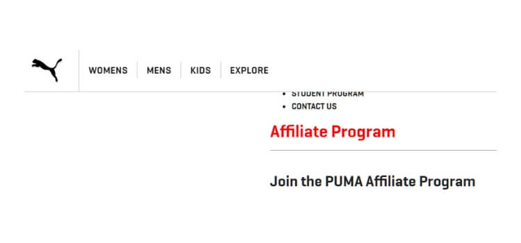 puma partner screenshot