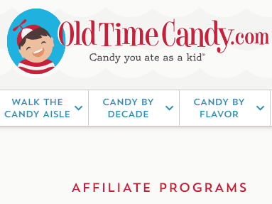 old time candy affiliate program