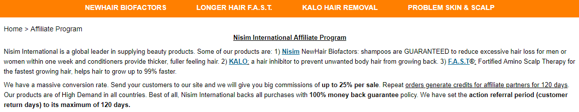 nisim affiliate program