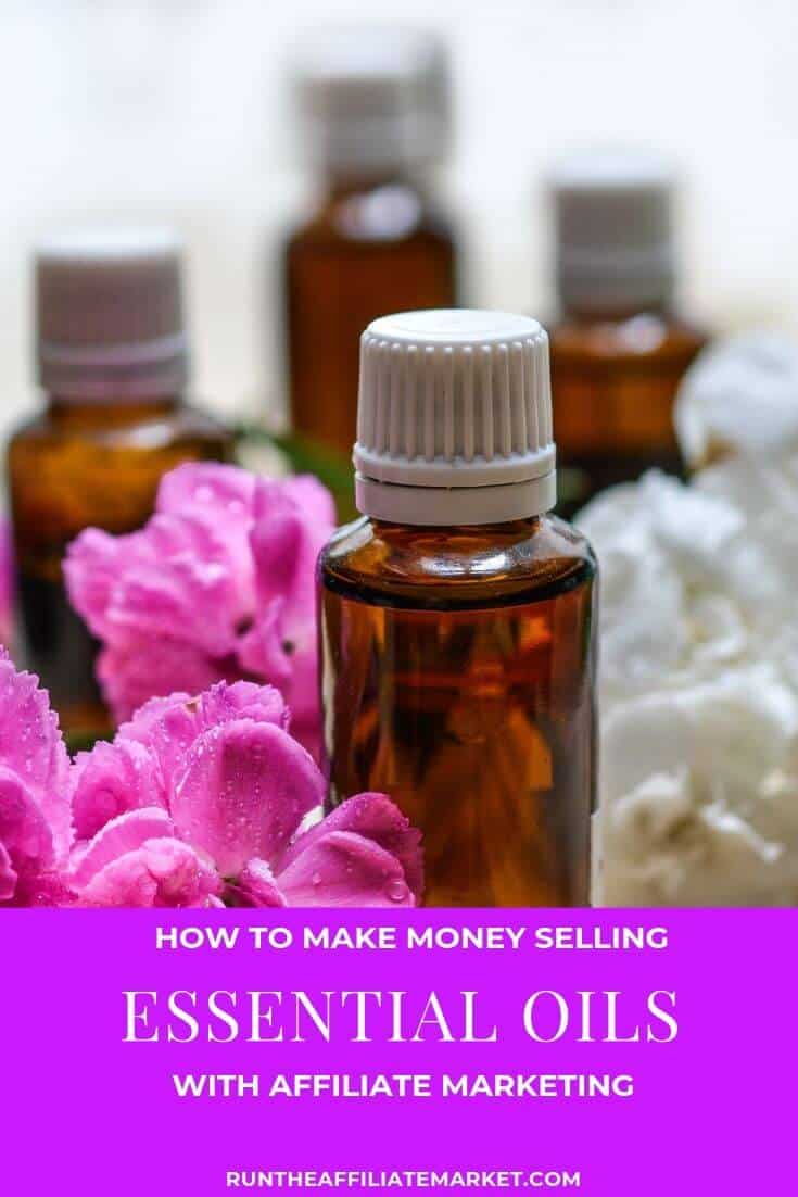 how to make money selling essential oils pinterest image