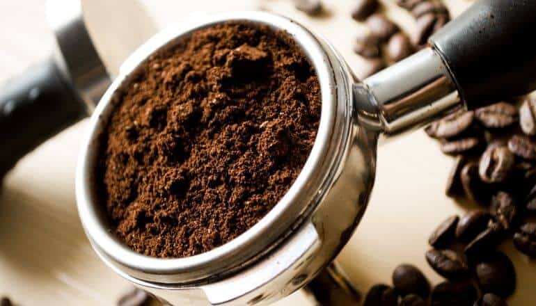scoop of coffee grounds