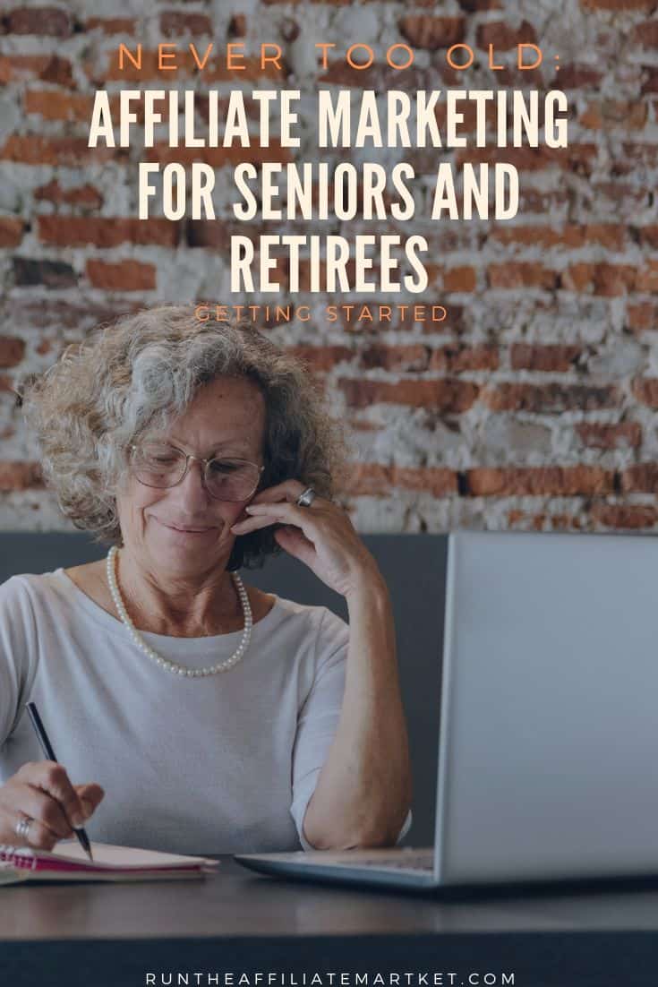 affiliate marketing for seniors and retirees pinterest image