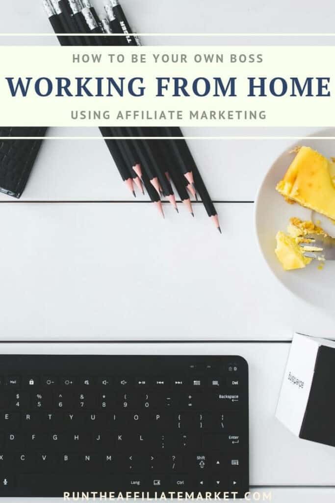 be your own boss working from home pinterest image