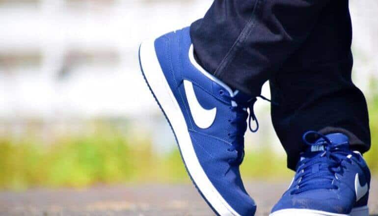 blue nike sneakers