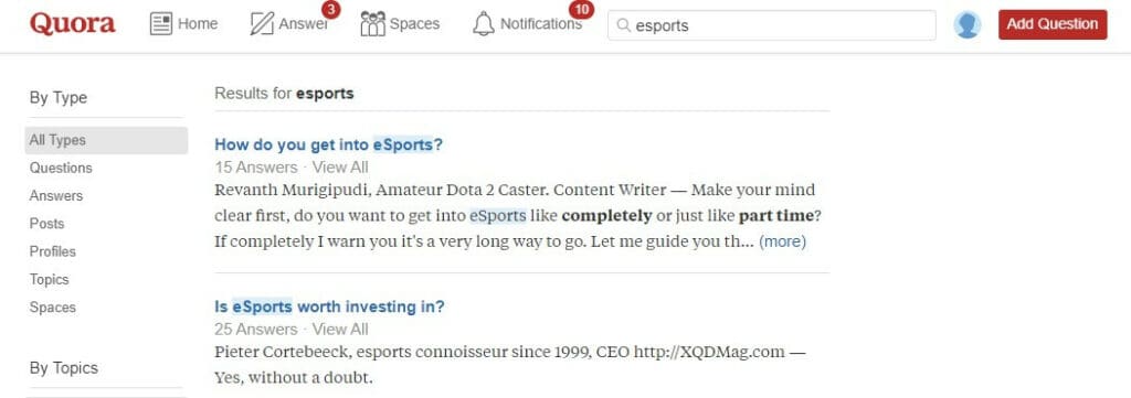 quora screenshot