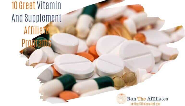 vitamins and supplement scattered on table