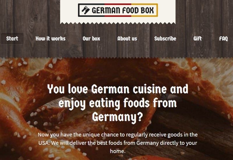 german food box screenshot