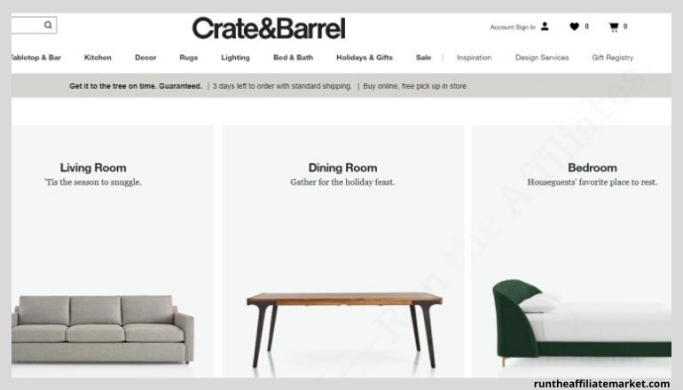 crate & barrel screenshot