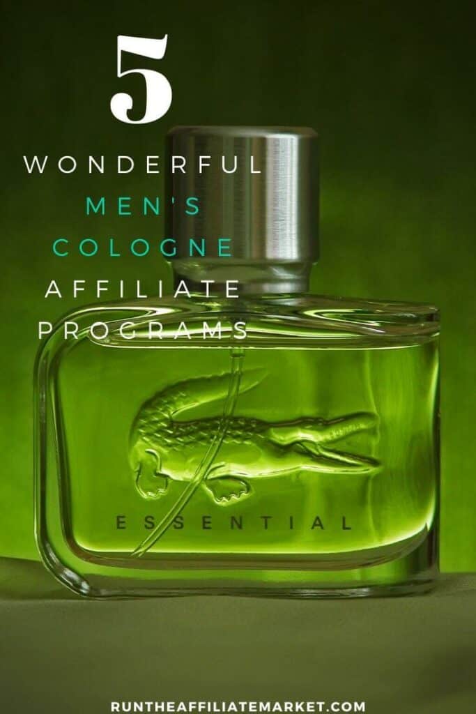 bottle of men's cologne with an alligator on the front of the bottle