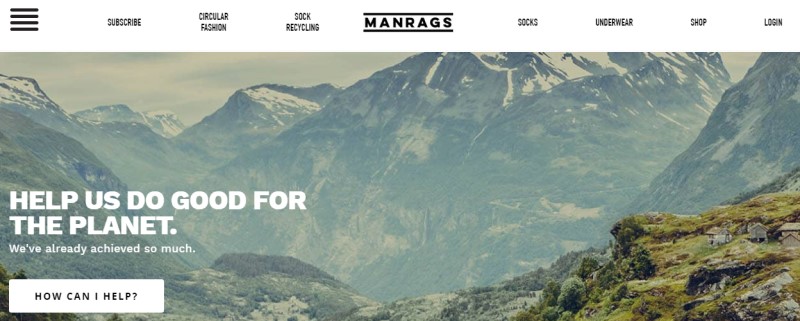 manrags screenshot featuring mountains in the background