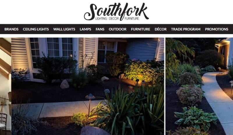 southfork lighting screenshot with lighted walkways