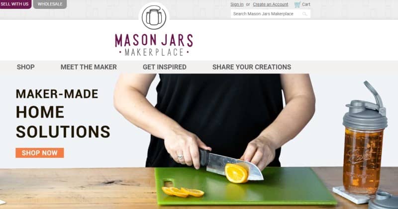 mason jars makerplace screenshot