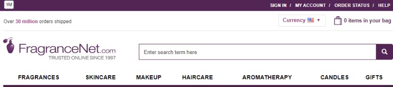 FragranceNet.com screenshot