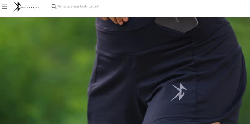 image of blue KGB running shorts