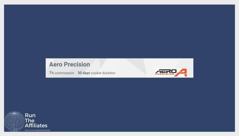 aero precision screenshot set against a dark blue background