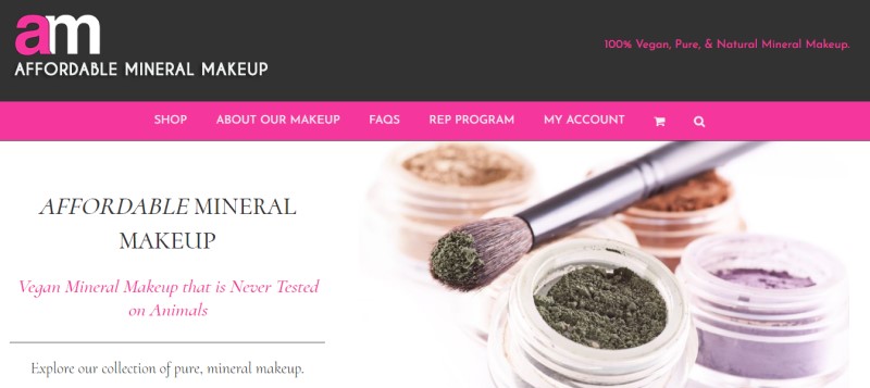 affordable mineral makeup screenshot