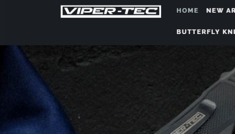 screenshot of the viper-tec website