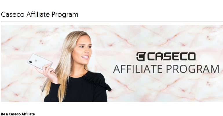 caseco affiliate program screenshot