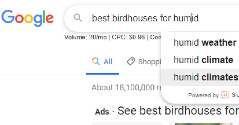 google search results for best birdhouses for humid climates