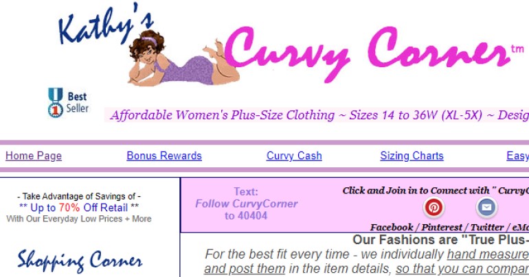 Kathy's Curvy Corner screenshot