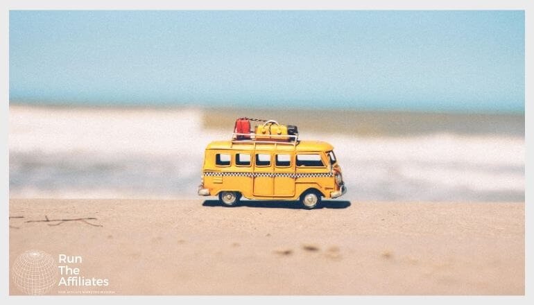 diecast VW bus on the beach