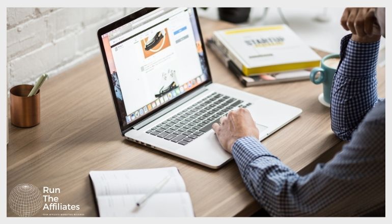 woman working on a laptop