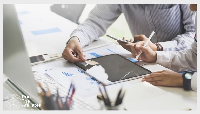 business men working at a desk